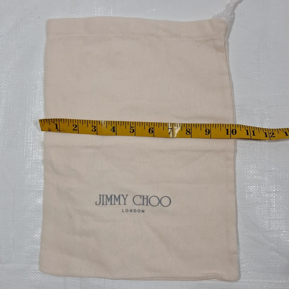 Jimmy Choo Peach Dust Cover Drawstring Pouch Bag